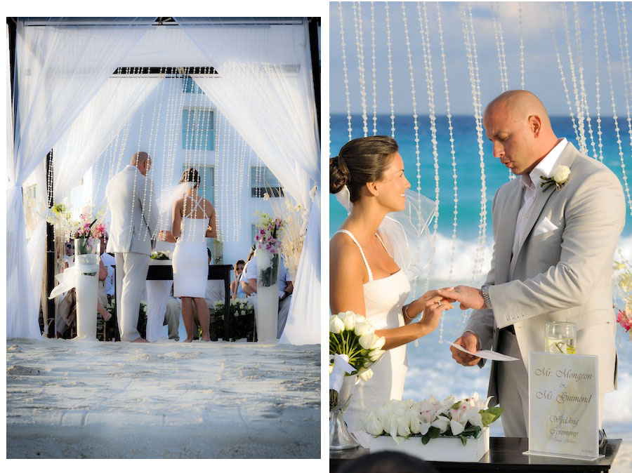 le blanc spa resort hotel wedding sunset wedding photography