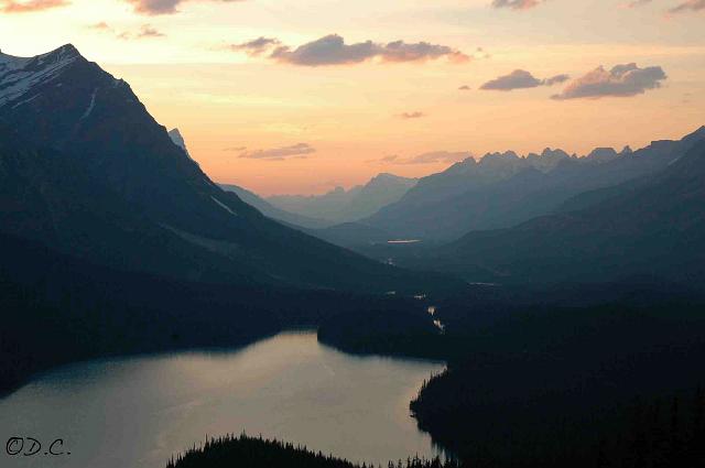 Banff Trail Sunset Alberta Twilight