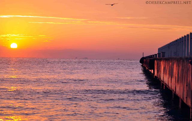 Playa De Carmen Mexcio Sunrise Sunrise at the Pier.