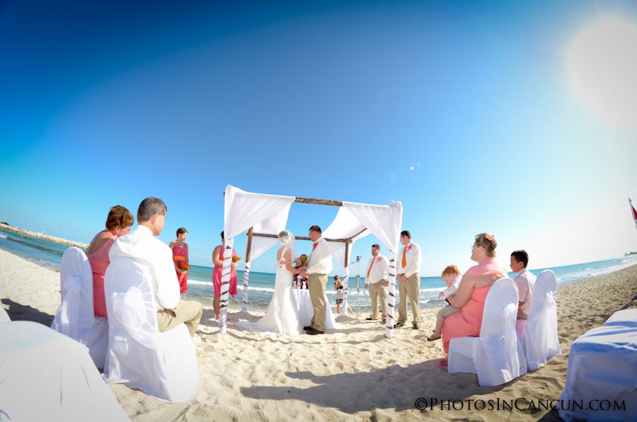 small beach wedding