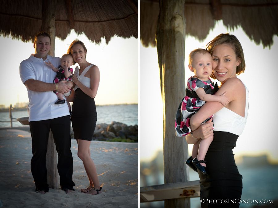 family beach photos cancun