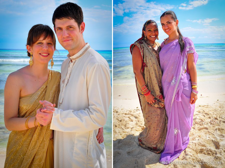 Hindu Wedding in the Mayan Riviera Beach Photographers