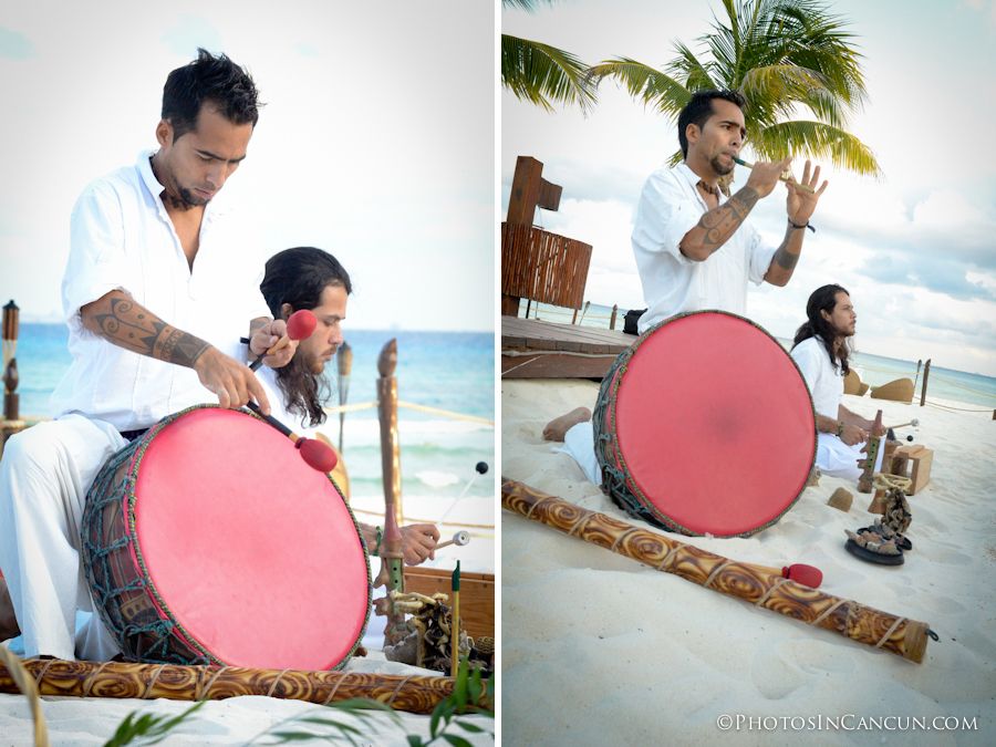 mayan wedding music flut sonaja drums sea shells mayan ritual photography