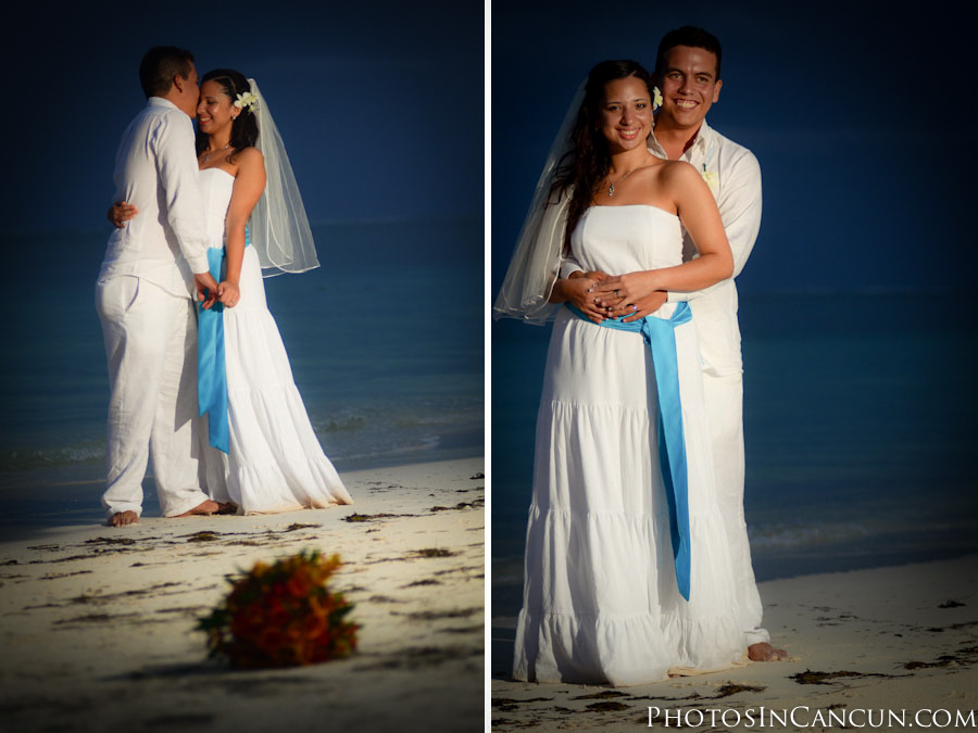 Wedding photos Puerto Morelos Mexico