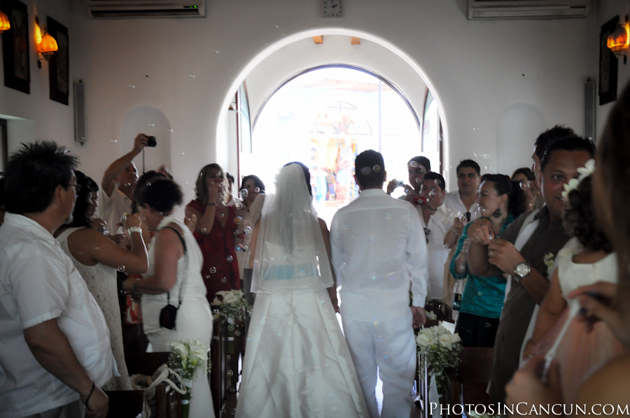 Wedding photo Puerto Morelos