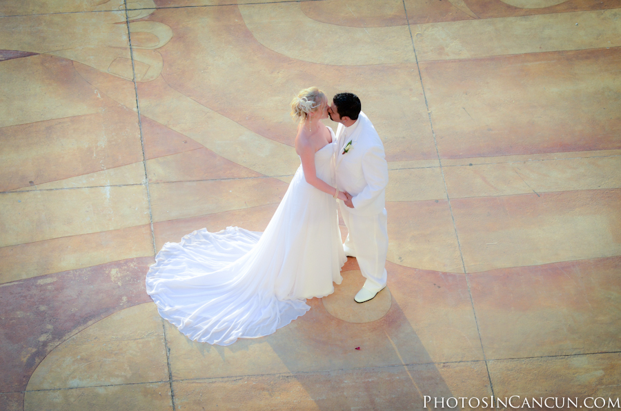 Beach Palace Wedding Packages Aerial Wedding Photo