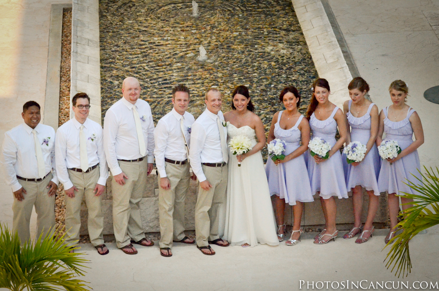 Photos In Cancun Wedding Bridal Party Portraits