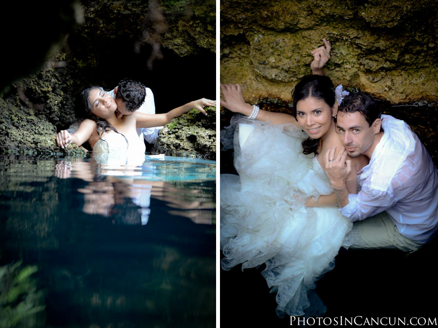 Photos In Cancun - Underwater Trash The Dress