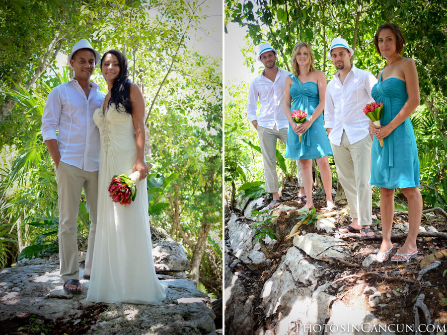 Photos In Cancun - Wedding Party - Trash The Dress - Cenote