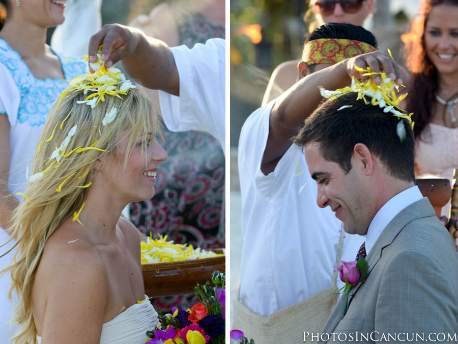 https://www.photosincancun.com/ Traditional Mayan Wedding ceremony at The Tides Hotel in Mexico