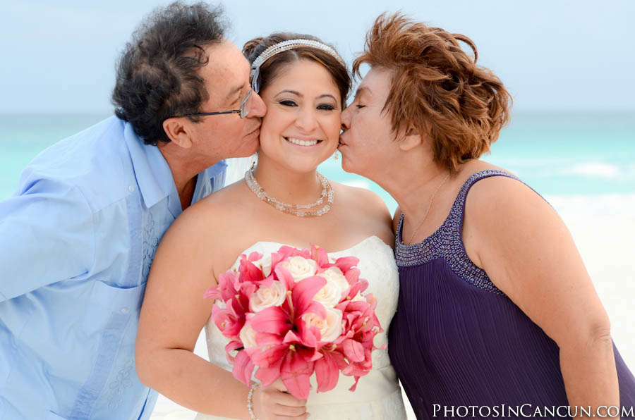 Cancun Mexico Candid Wedding