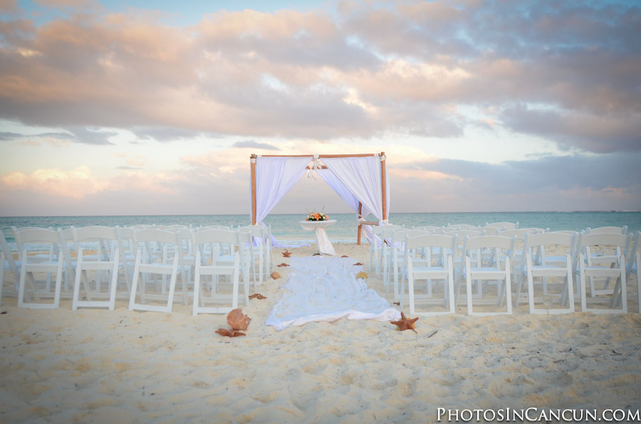 https://www.photosincancun.com/ Secrets Maroma Beach Beach Wedding Set Up