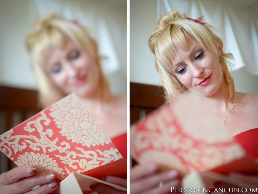 Getting Ready Photos at the Now Sapphire hotel in Mexico's Mayan Riviera Now Sapphire Wedding Photographer