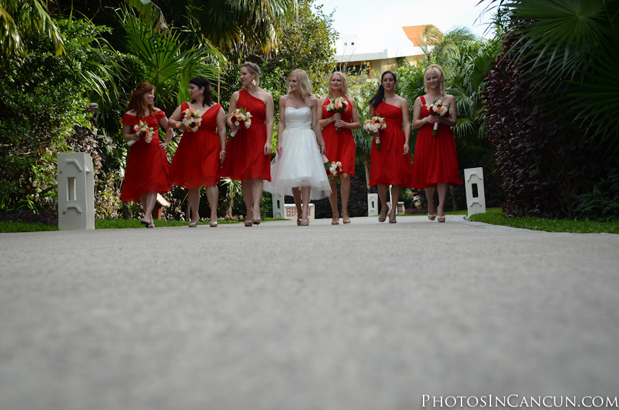 Getting Ready Photos at the Now Sapphire hotel in Mexico's Mayan Riviera Now Sapphire Wedding Photographer
