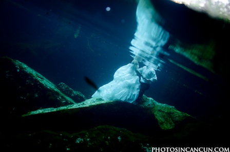 Photos In Cancun – Cenote + Beach Wash The Dress Fun