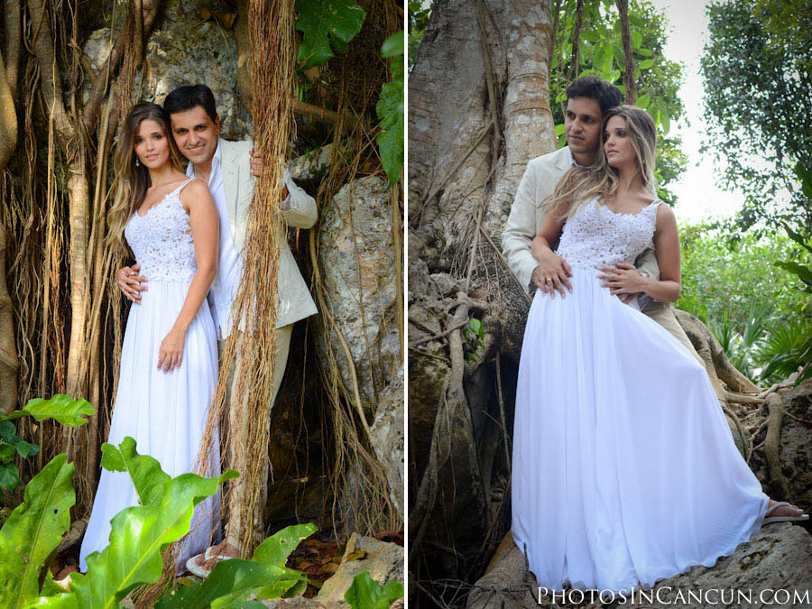 https://www.photosincancun.com/ Photos In Cancun - Sunrise Bridal Session - Underwater Trash The Dress