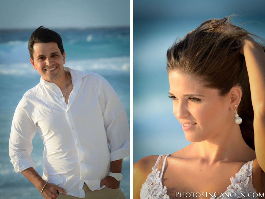 https://www.photosincancun.com/ Photos In Cancun - Sunrise Bridal Session - Underwater Trash The Dress