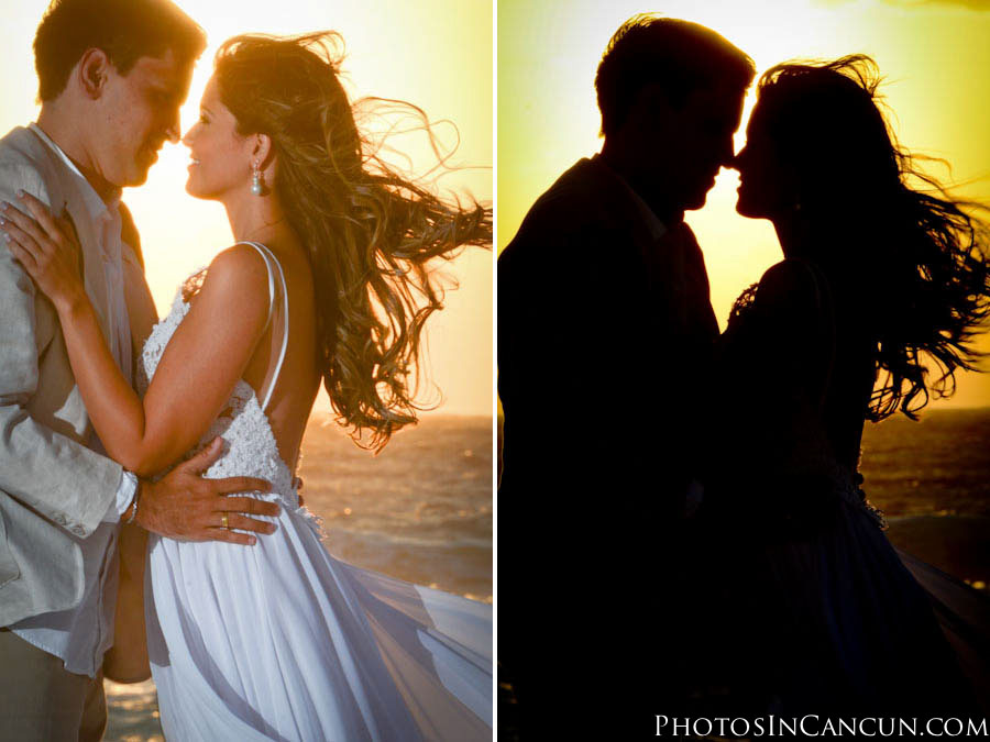 https://www.photosincancun.com/ Photos In Cancun - Sunrise Bridal Session - Underwater Trash The Dress