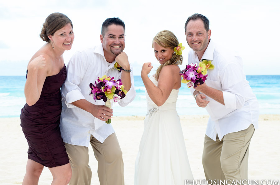 Wedding photography, Beach Palace Cancun Mexico