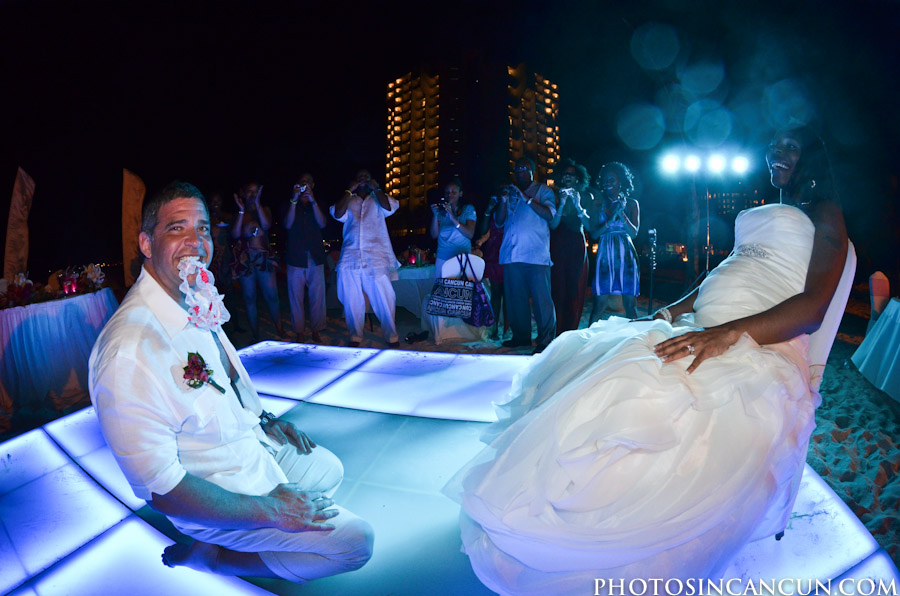 Dreams hotel Cancun Wedding Reception Photos