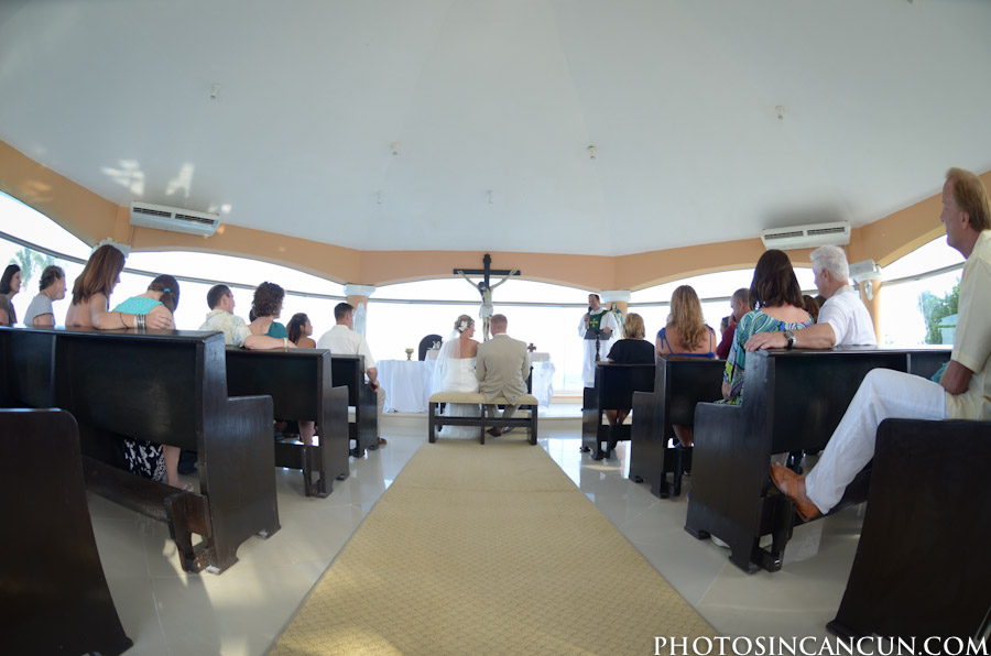www.photosincancun.com Moon Palace Chapel Wedding Photos