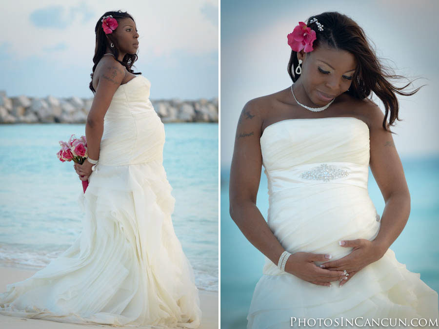 Day After Maternity Photo Session Dreams Cancun Mexico