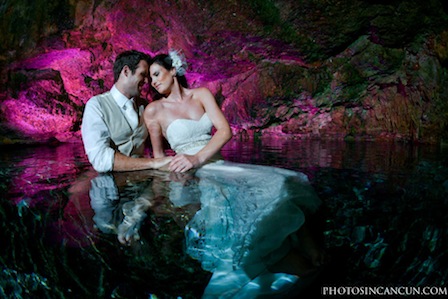 Trash the Wedding Dress Cancun Mexico Cenotes post image