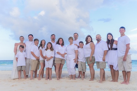 Crown Paradise Club Family Photo Session in Cancun