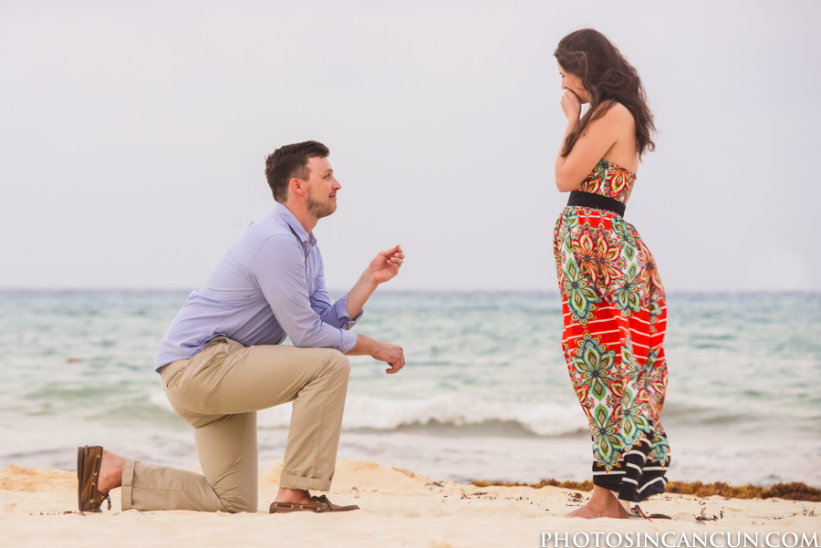 Surprise Proposal in Playa del Carmen Mexico