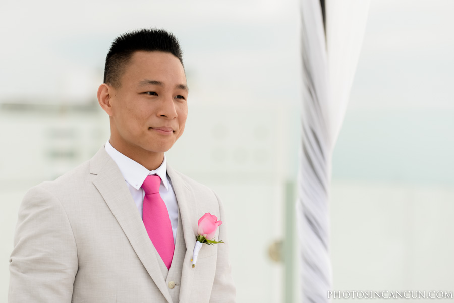 Beach Palace Wedding Ceremony Cancun Mexico Sky Deck