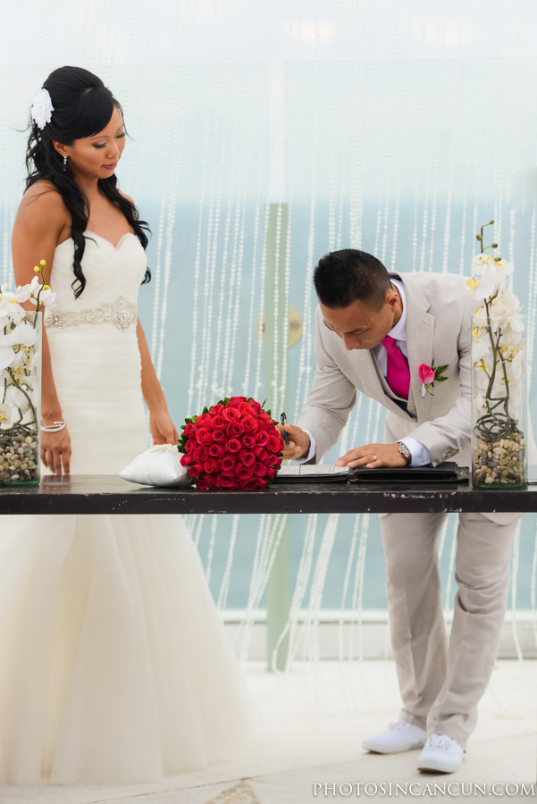 Beach Palace Wedding Ceremony Cancun Mexico Sky Deck