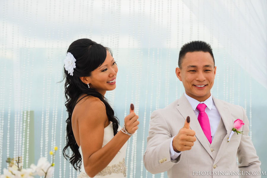 Beach Palace Wedding Ceremony Cancun Mexico Sky Deck