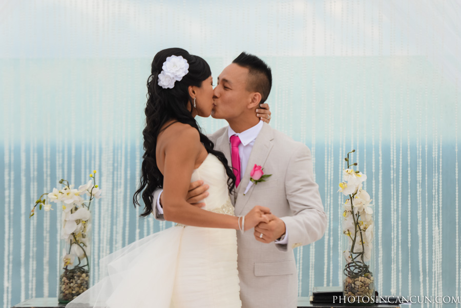 Beach Palace Wedding Ceremony Cancun Mexico Sky Deck
