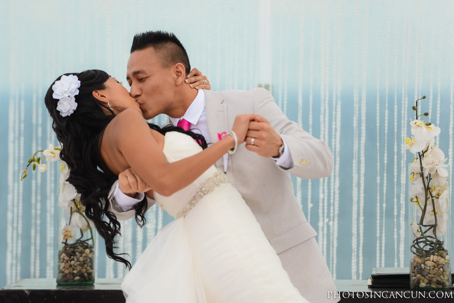 Beach Palace Wedding Ceremony Cancun Mexico Sky Deck