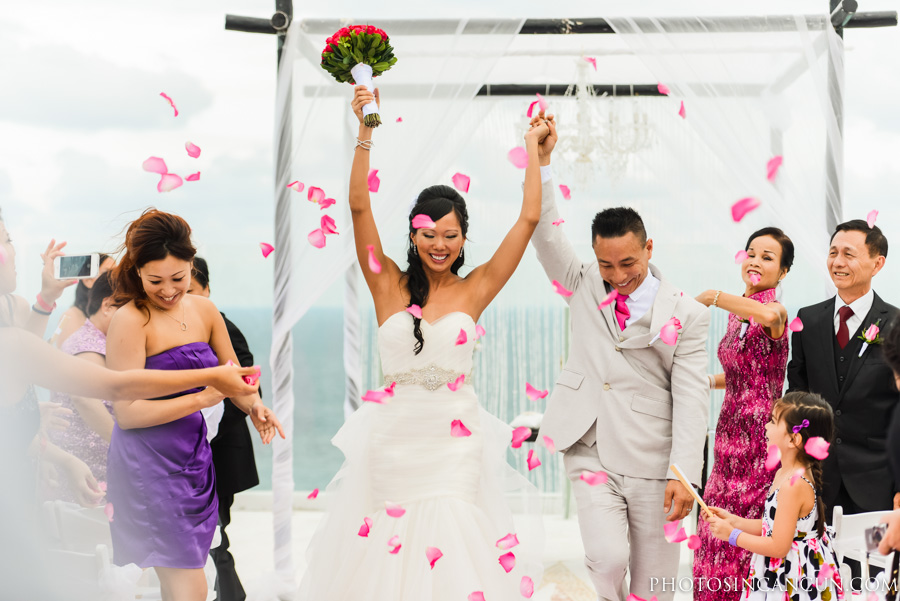 Beach Palace Wedding Ceremony Cancun Mexico Sky Deck