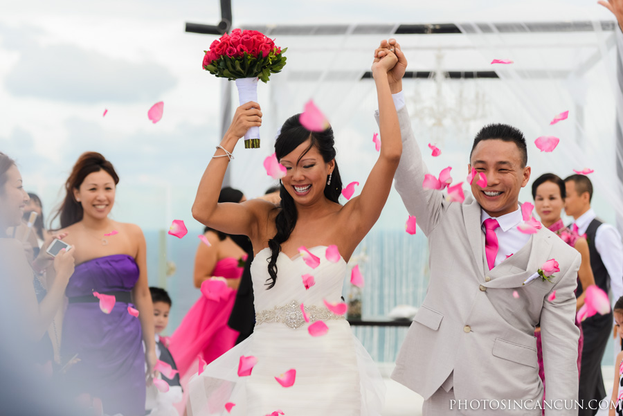 Beach Palace Wedding Ceremony Cancun Mexico Sky Deck