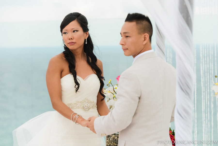 Beach Palace Wedding Ceremony Cancun Mexico Sky Deck