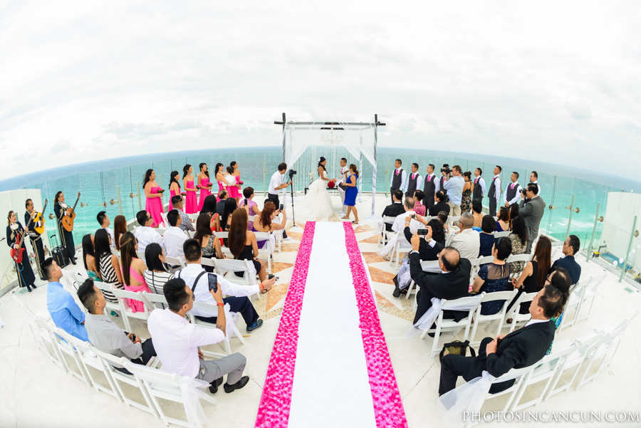 Beach Palace Wedding Ceremony Sky Deck