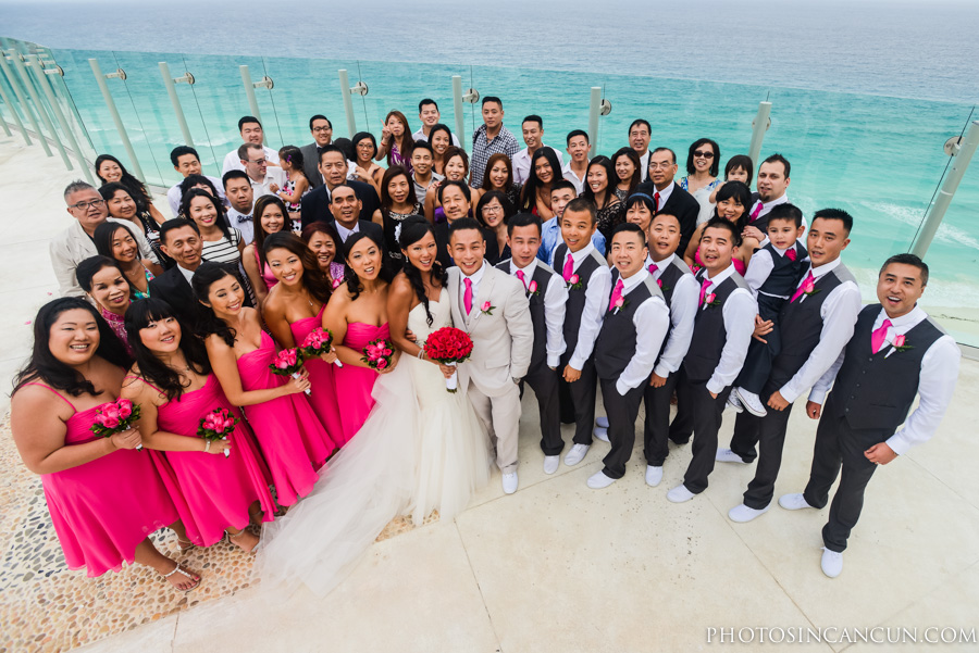 Beach Palace Wedding Ceremony Cancun Mexico Sky Deck