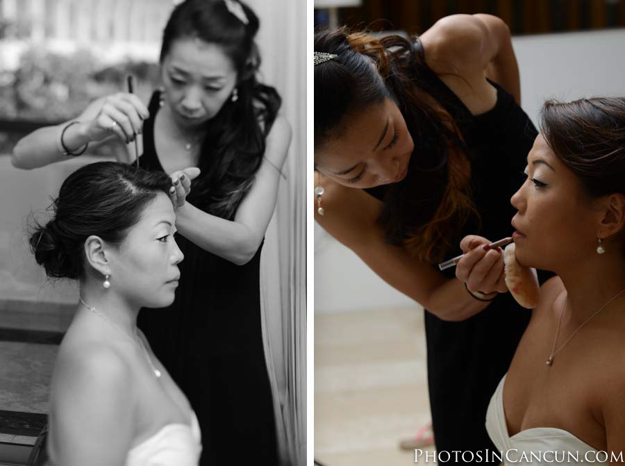 Bridal part getting ready at Sunset Hotel