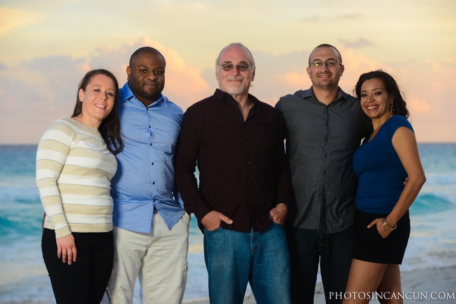 Cancun Family Sunset Photo Session