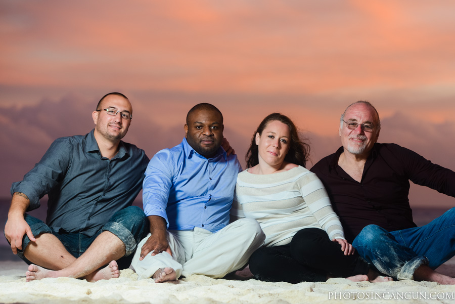Cancun Family Sunset Photo Session
