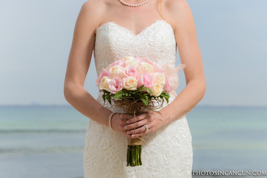 Bride + Groom Portraits at the Beach of Grand Sunset Princess