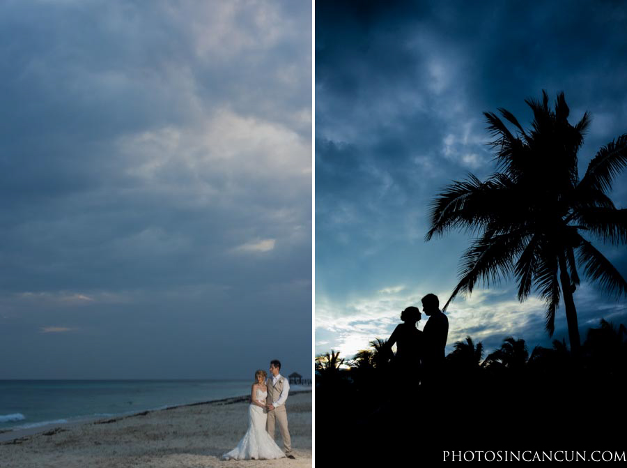 Bride + Groom Portraits at the Beach of Grand Sunset Princess