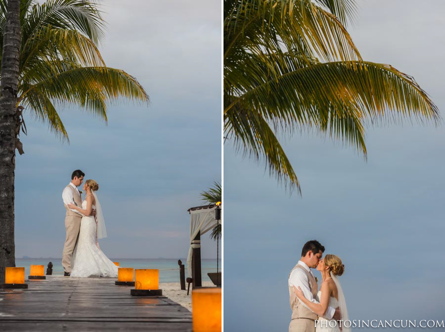 Bride + Groom Portraits at the Beach of Grand Sunset Princess