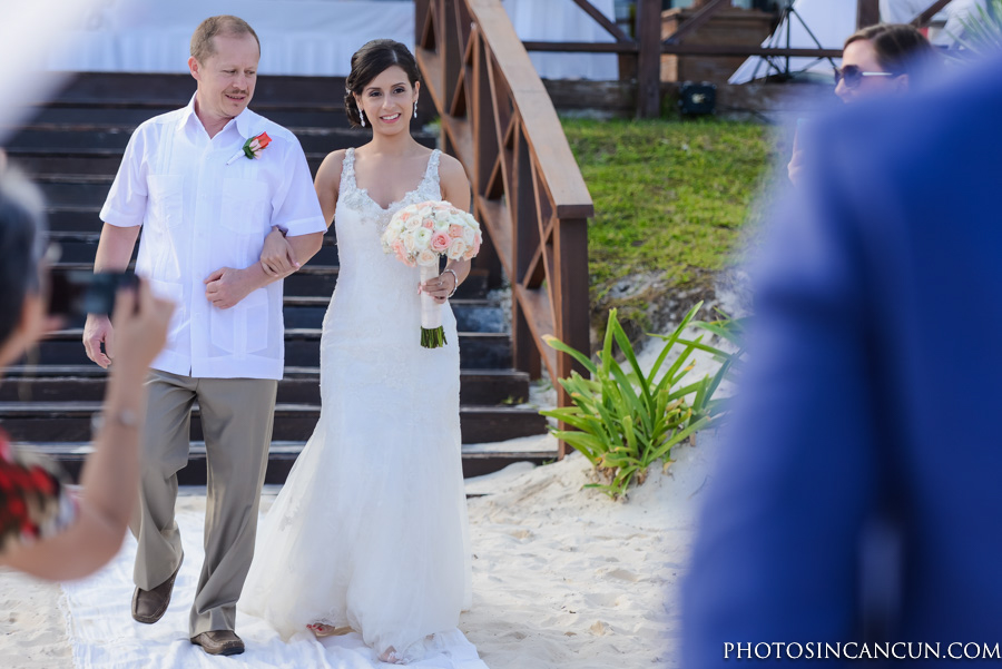 Now Sapphire Tequila Terrace Beachfront Wedding