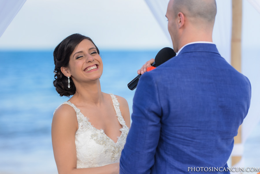 Now Sapphire Tequila Terrace Beachfront Wedding