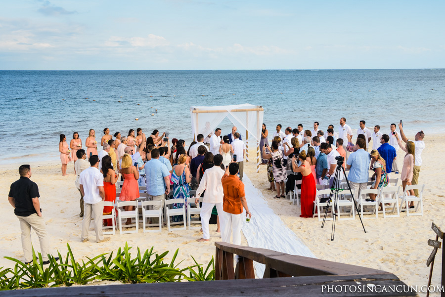 Now Sapphire Tequila Terrace Beachfront Wedding