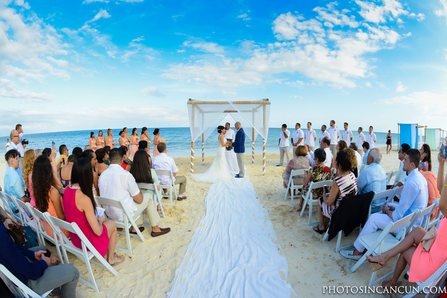 Now Sapphire Tequila Terrace Beachfront Wedding