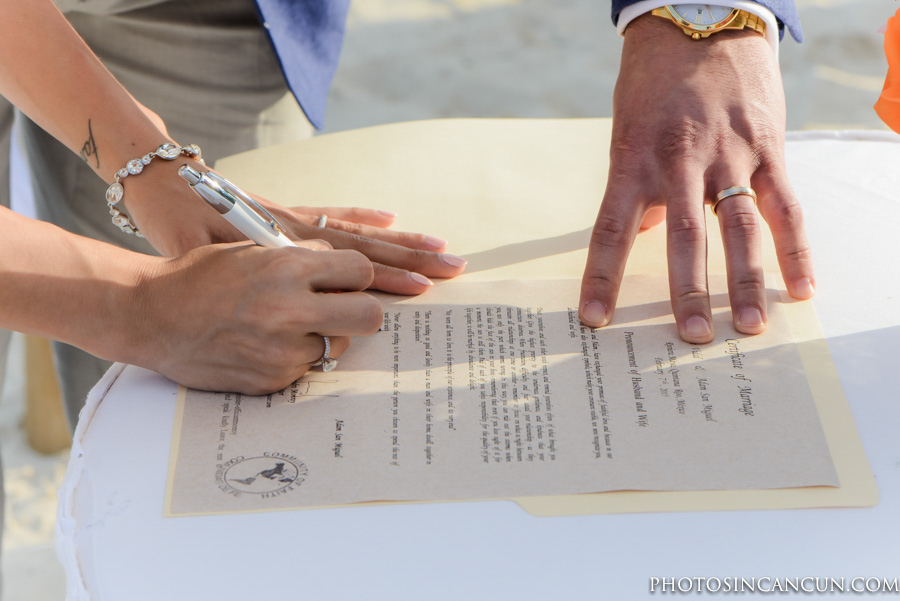 Now Sapphire Tequila Terrace Beachfront Wedding
